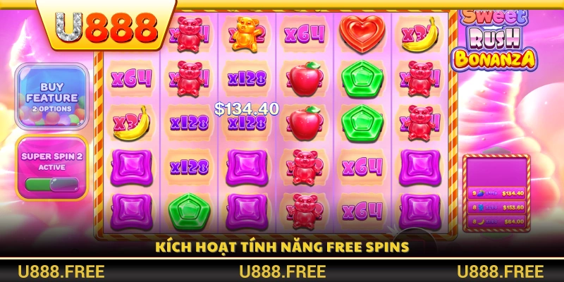 Kích hoạt tính năng Free Spin để tăng cơ hội nhân thưởng